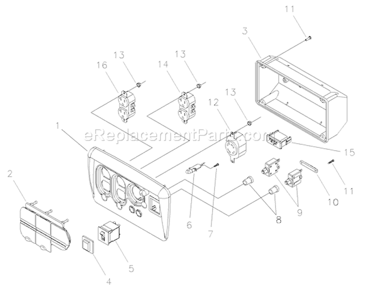 Page A Diagram and Parts List for 030334-0  Briggs and Stratton Generator